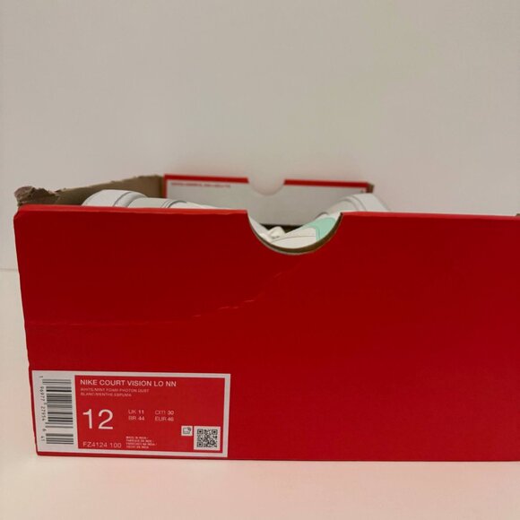 Nike Court Vision Low Next Nature Size 12 Men (FZ4124-100) White/Mint - New - Picture 9 of 9